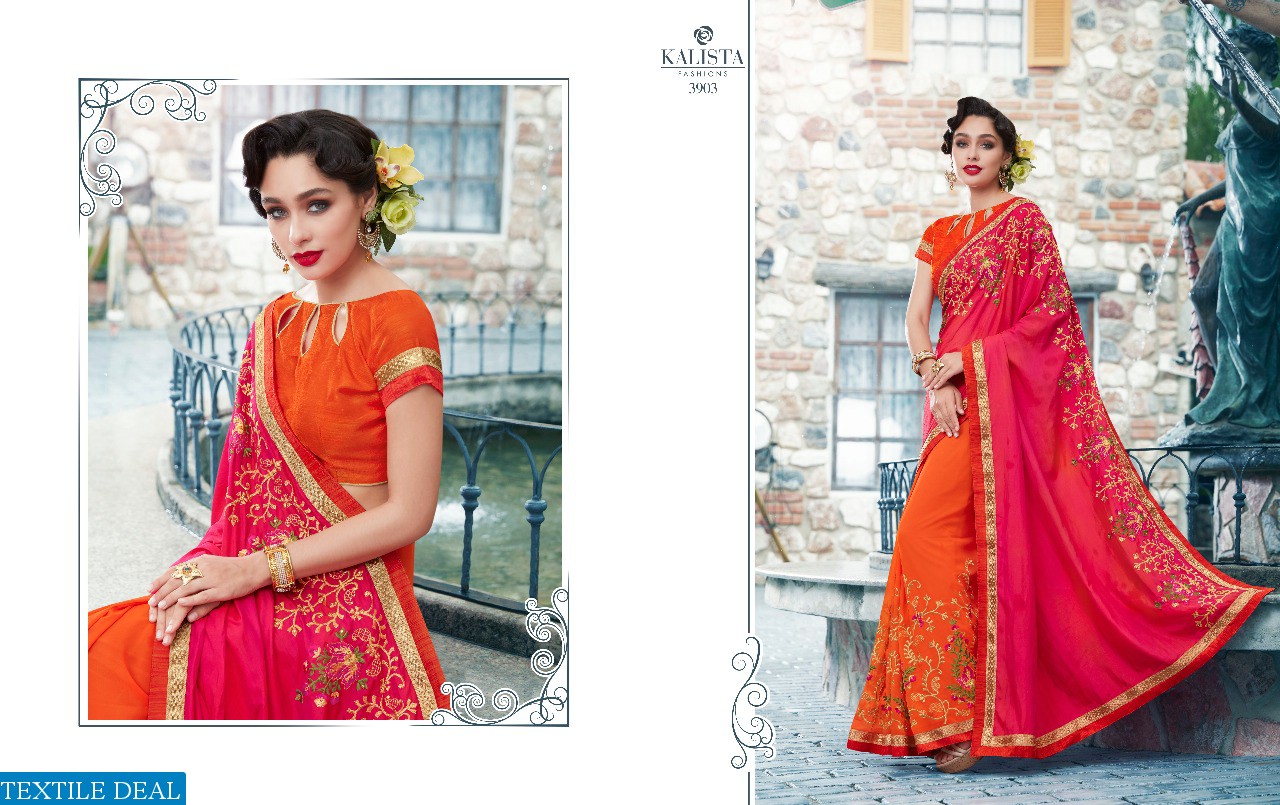 kalista VIP Wholesale party-wear Ethnic Saree